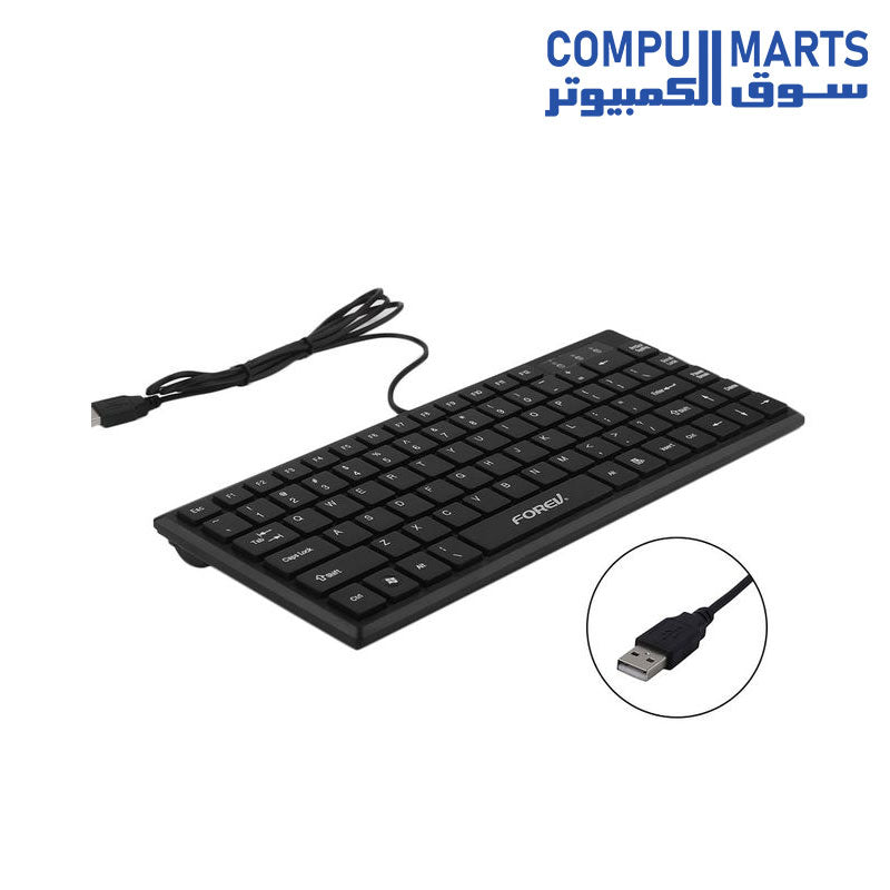 Fv-65S-Slim-Keyboard-Forev-Black