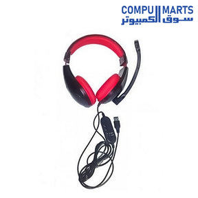 Gigamax GM530 multi color headset with over ear headphone placement