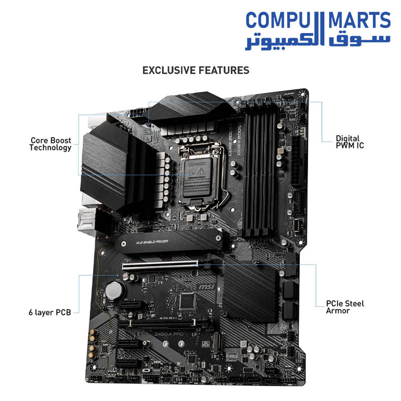 Z490-A PRO-Motherboard-MSI-LGA-1200-128GB-DDR4