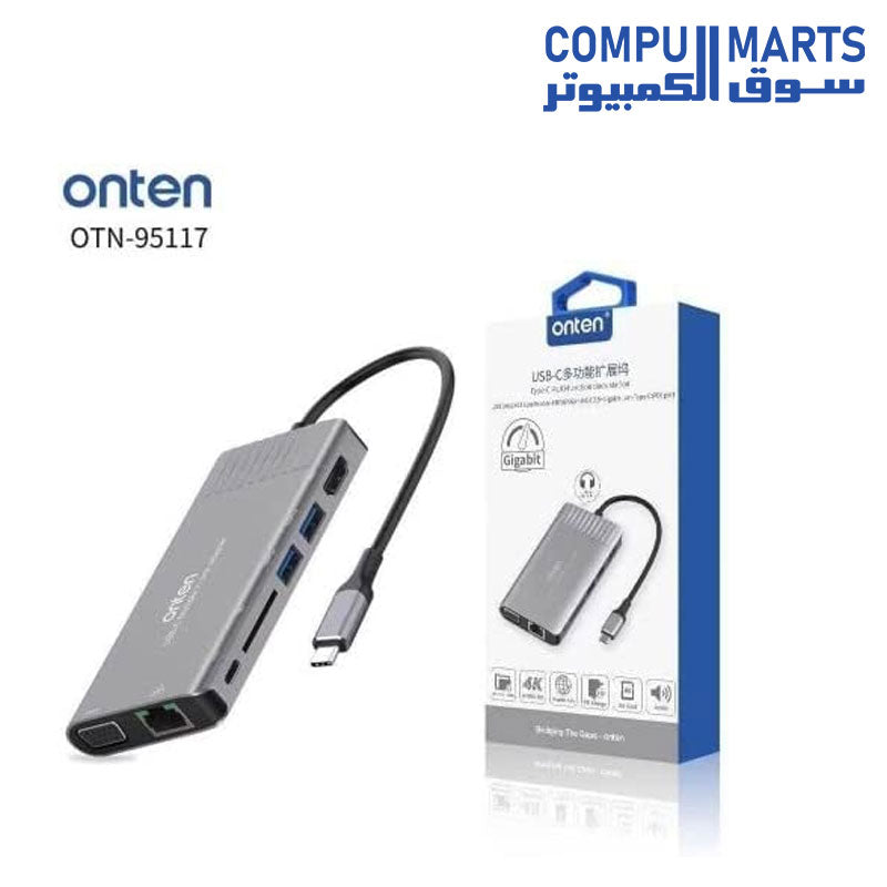 95117-Dock-Station-Onten-Ethernet-VGa-SD-Card-USB-3.0-Ports-HDMI