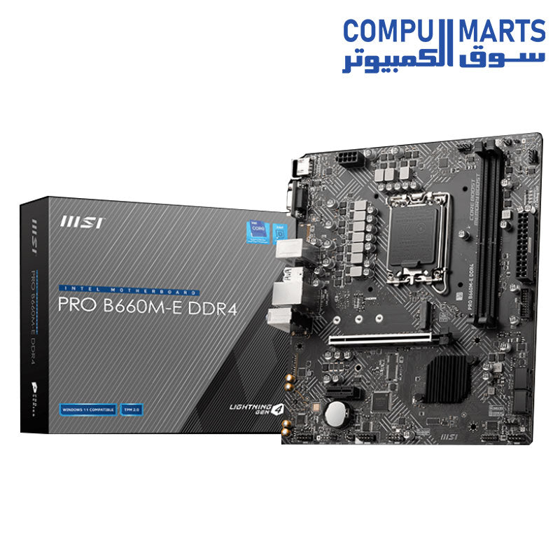 Motherboard-PRO-B660M-E-DDR4-MSI-LGA-1700