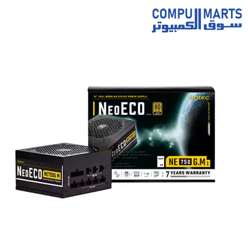 Antec NeoECO NE750G power supply in Egypt | Buy at Compumarts