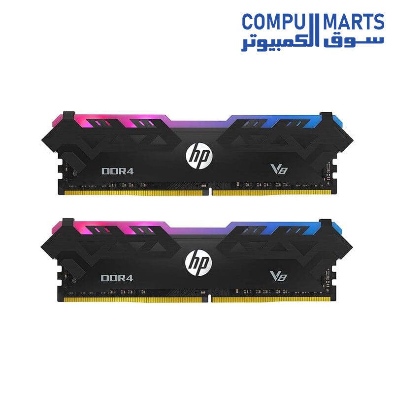 HP V8 RGB DDR4 U-DIMM - Compumarts - سوق الكمبيوتر 