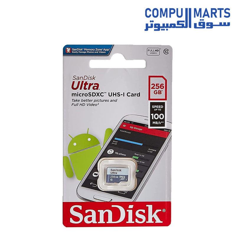 SDSQUNR-256G-GN3MN-Memory Card-SanDisk-100MB/s