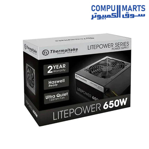 MSI MAG VAMPIRIC 100R Mid Tower Gaming Computer Case + Thermaltake Litepower 650W