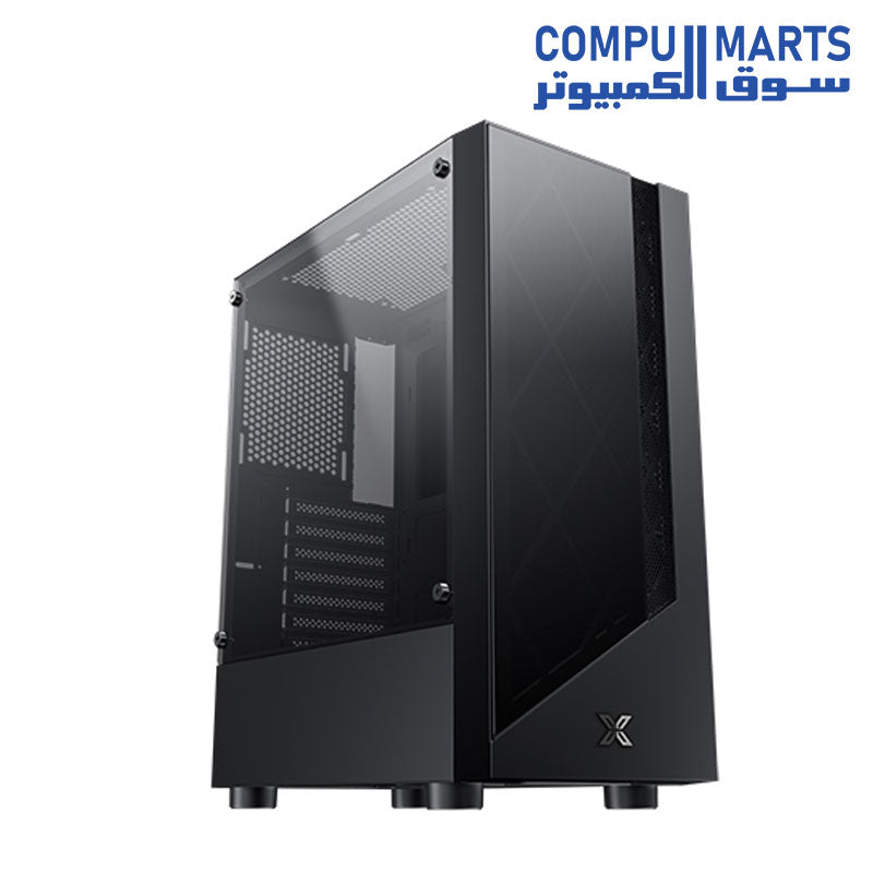 DUKE-CASE-XIGMATEK-ATX-USB3.0x1-Black-TG-Frontpanel-4PCS X24F