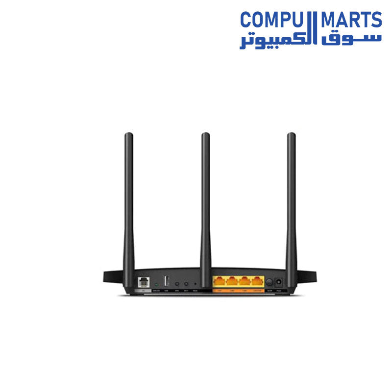 Router AC1200 Wireless VDSLADSL Modem Router Archer VR400 Black ...