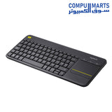 K400-Plus -920-007119-Keyboard-Logitech-Touch-Wireless-Black