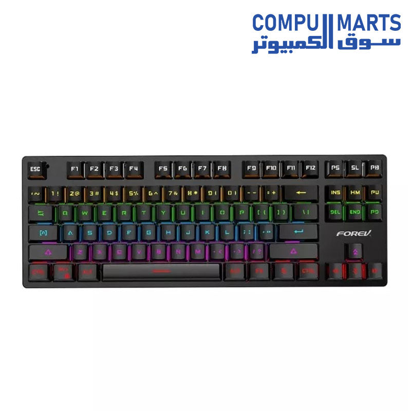 FV-Q301-Keyboard-Forev-Rainbow-TKL-Mechanical-Gaming-Keyboard-Blue-Switch-87-Keys-Black
