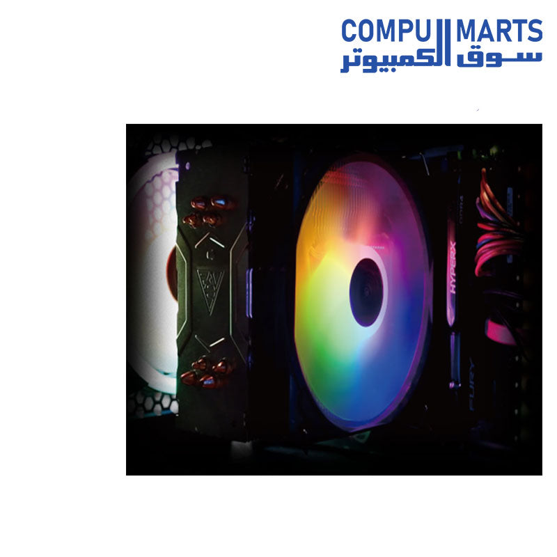 BOREAS E1-410-Liquid-Cooler-Gamdias-120mm-pwm