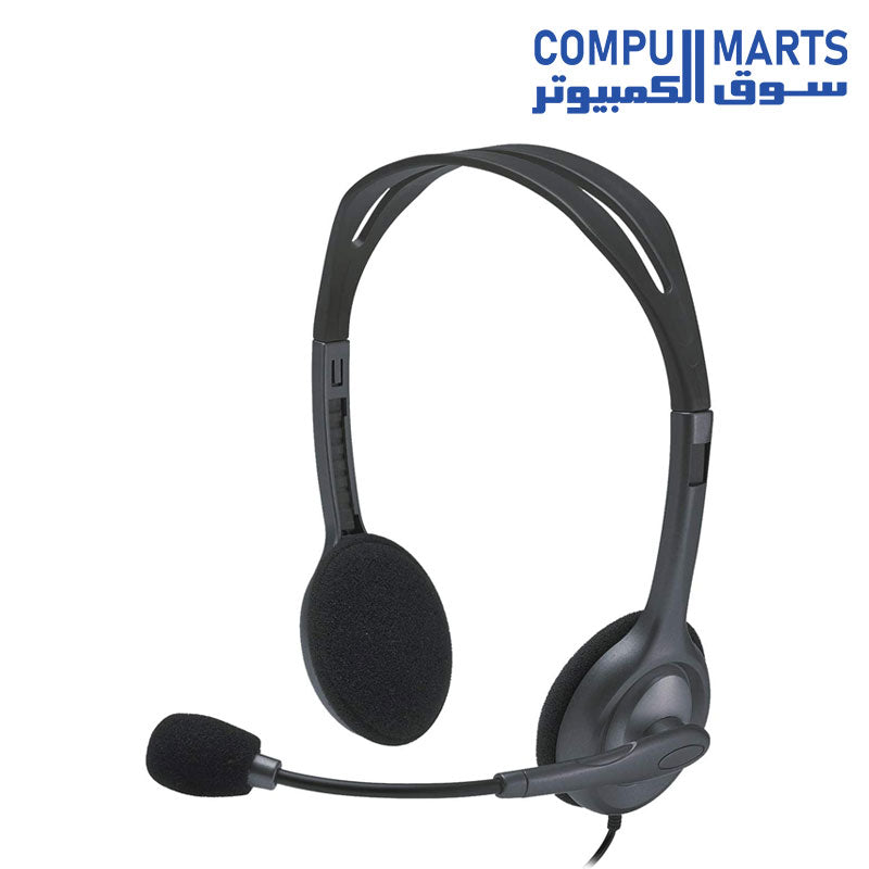 981-000593-H111-Headphone-Logitech-Black-Wired